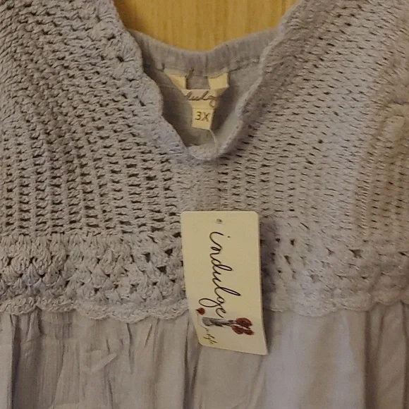 Indulge 3X Boho Knit Mini Dress NWT - Picture 4 of 15